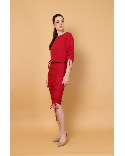 Cora Skirt in Red